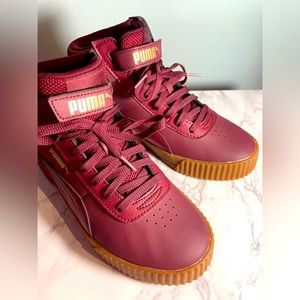 puma maroon hightops